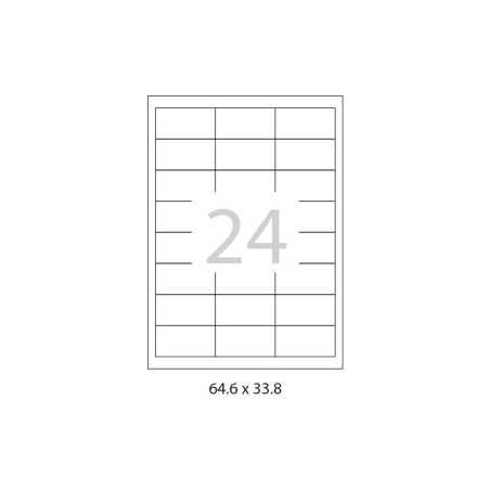 CAJA 100h ETIQUETAS A-SERIES 64,6x33,8mm