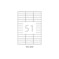 CAJA 100h ETIQUETAS A-SERIES 70x16,9mm