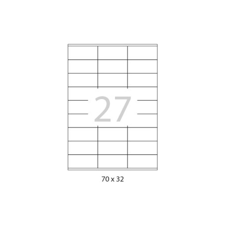 CAJA 100h ETIQUETAS A-SERIES 70x32mm