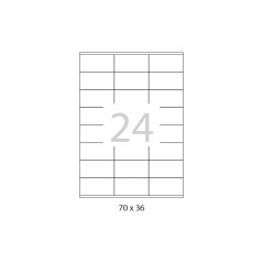 CAJA 100h ETIQUETAS A-SERIES 70x36mm