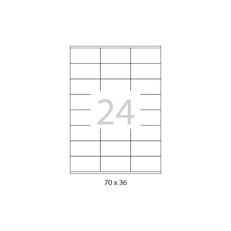 CAJA 100h ETIQUETAS A-SERIES 70x36mm
