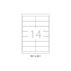 CAJA 100h ETIQUETAS A-SERIES 99,1x38,1mm