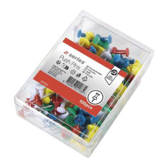 CAJA 100 AGUJAS A-SERIES PUSH PINS COLORES