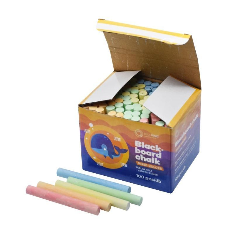 CAJA 100 TIZAS BLUERING COLORES CAJA 100 TIZAS BLUERING COLORES