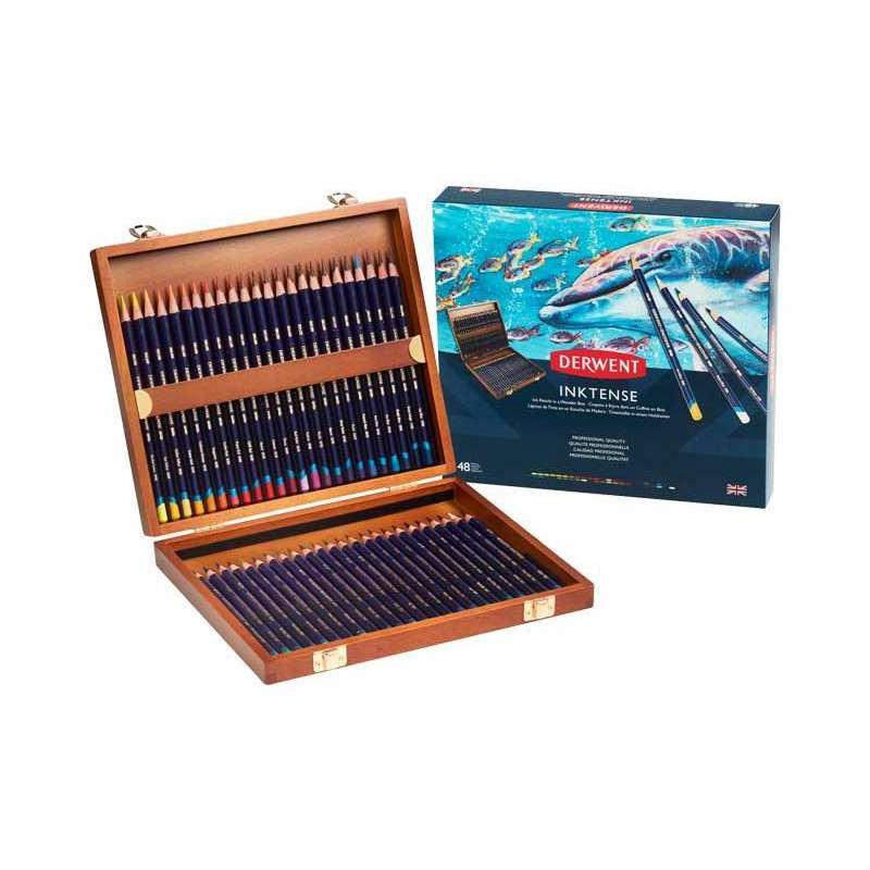 CAJA DE MADERA 48 LÁPICES DERWENT "INKTENSE" CAJA DE MADERA 48 LÁPICES DERWENT "INKTENSE"