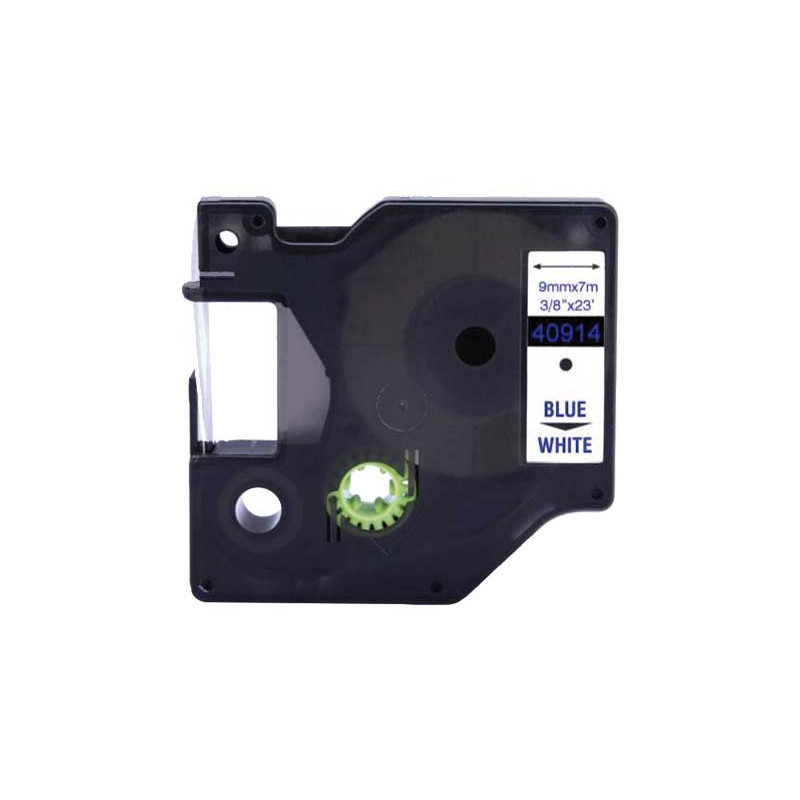 CINTA ROTULAR A-SERIES D1 9 mm x 7m MANUAL AZUL/BLANCO CINTA ROTULAR A-SERIES D1 9 mm x 7m MANUAL AZUL/BLANCO