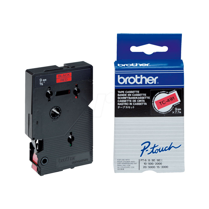 CINTA BROTHER LAMINADA TC-491 9mmx7,7m CINTA BROTHER LAMINADA TC-491 9mmx7,7m