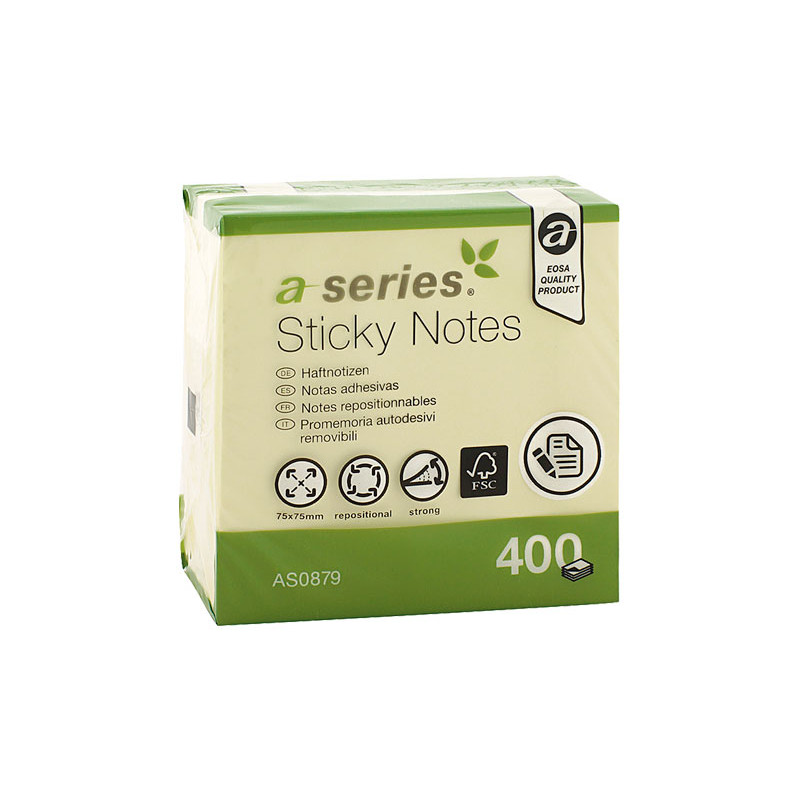 CUBO 400h NOTAS A-SERIES REPOSICIONABLES 75x75 CUBO 400h NOTAS A-SERIES REPOSICIONABLES 75x75