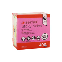 CUBO 400h NOTAS A-SERIES REPOSICIONABLES 75x75 NEÓN