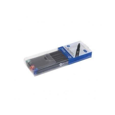 ESTUCHE 4 ROTULADORES PERMANENTE BLUERING 0,4mm