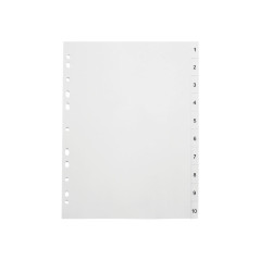 ÍNDICE A-SERIES DE POLIPROPILENO 1-10 POSICIONES