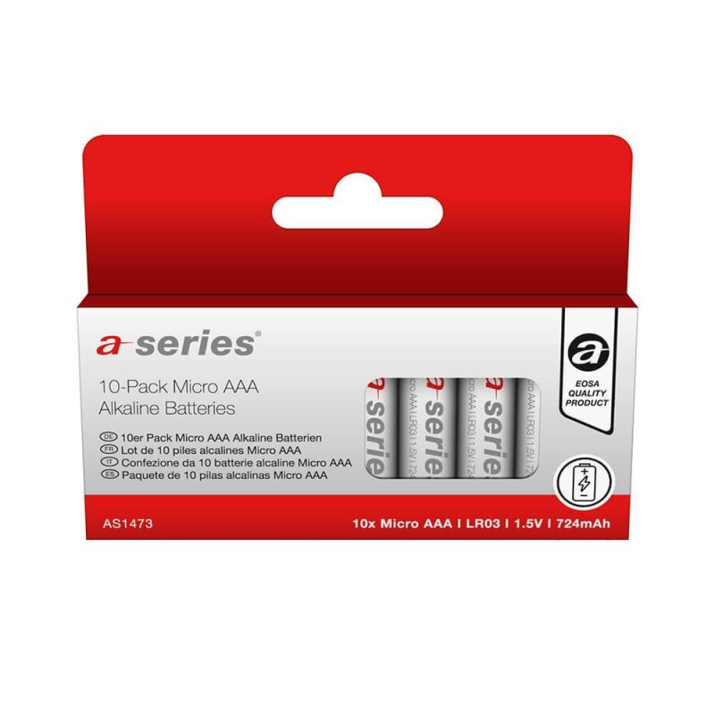 PACK 10 PILAS A-SERIES ALCALINA AAA LR03 PACK 10 PILAS A-SERIES ALCALINA AAA LR03