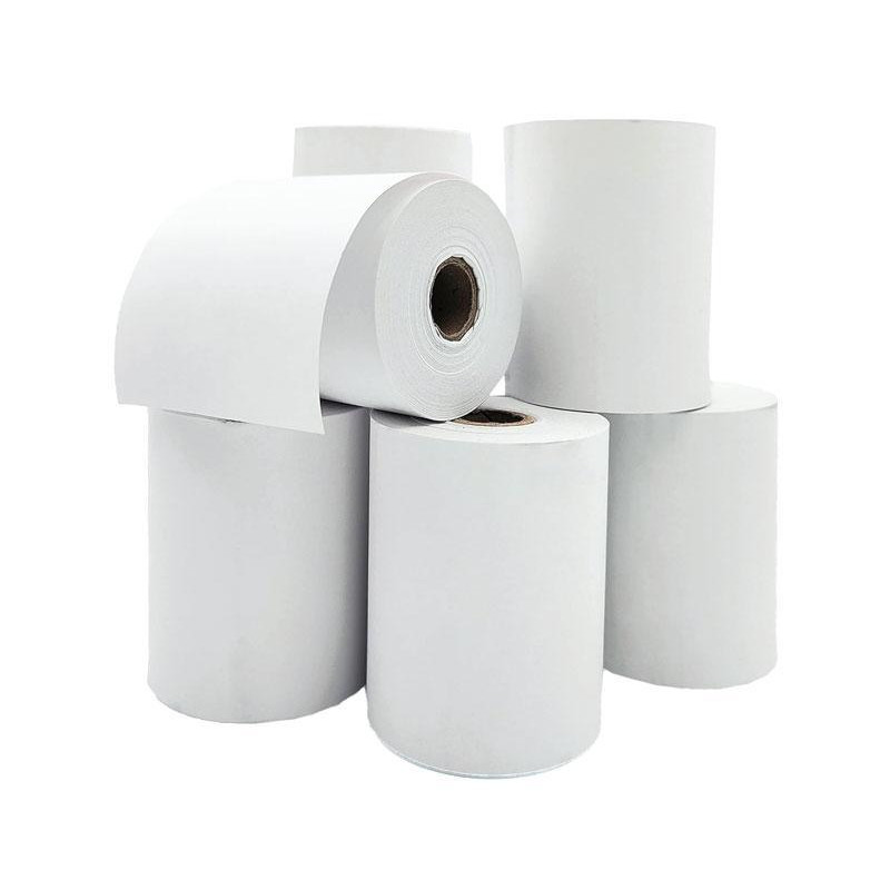 PAQUETE 8 ROLLOS PAPEL TÉRMICO DE SUMADORA 80x60mm 55gr PAQUETE 8 ROLLOS PAPEL TÉRMICO DE SUMADORA 80x60mm 55gr