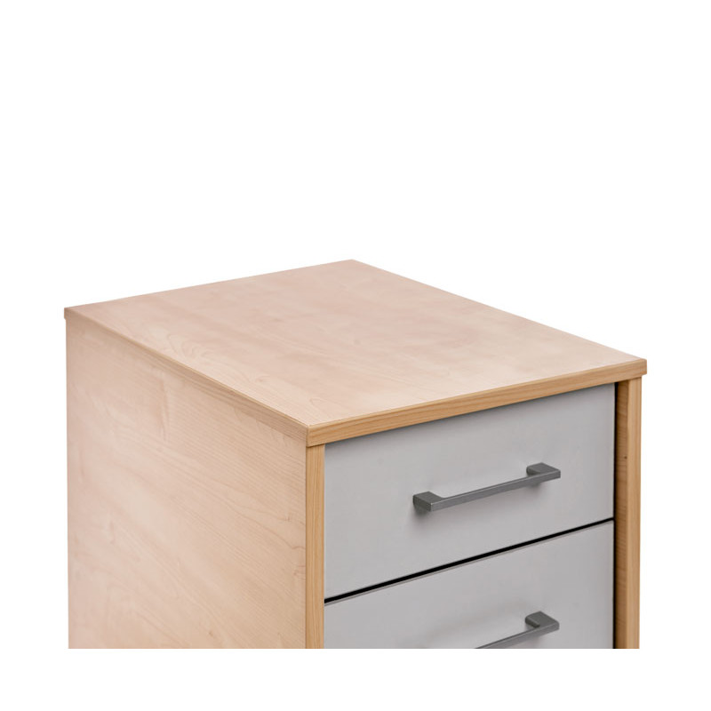 BUCK MÓVIL ROCADA SERIE STORE 3 CAJONES HAYA-GRIS 43x59x58cm