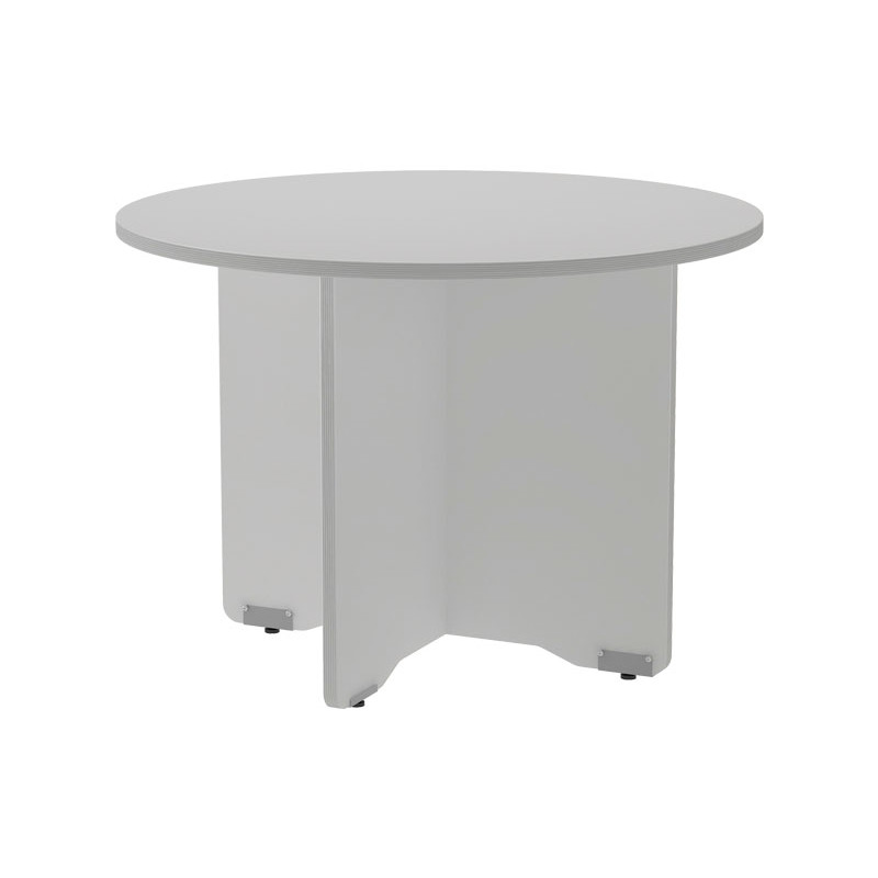 MESA ROCADA CIRCULAR Y PIE PANEL SERIE MEETING COL. ALUMINIO - GRIS 100 CM MESA ROCADA CIRCULAR Y PIE PANEL SERIE MEETING COL. ALUMINIO - GRIS 100 CM