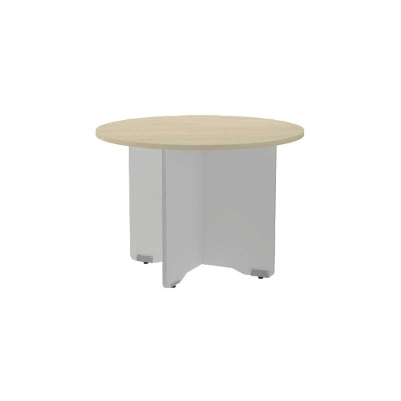 MESA ROCADA CIRCULAR Y PIE PANEL SERIE MEETING COL. HAYA - GRIS 120 CM MESA ROCADA CIRCULAR Y PIE PANEL SERIE MEETING COL. HAYA - GRIS 120 CM