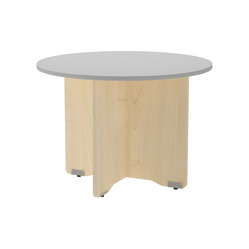 MESA ROCADA CIRCULAR Y PIE PANEL SERIE MEETING COL. HAYA - GRIS 100 CM MESA ROCADA CIRCULAR Y PIE PANEL SERIE MEETING COL. HAYA - GRIS 100 CM