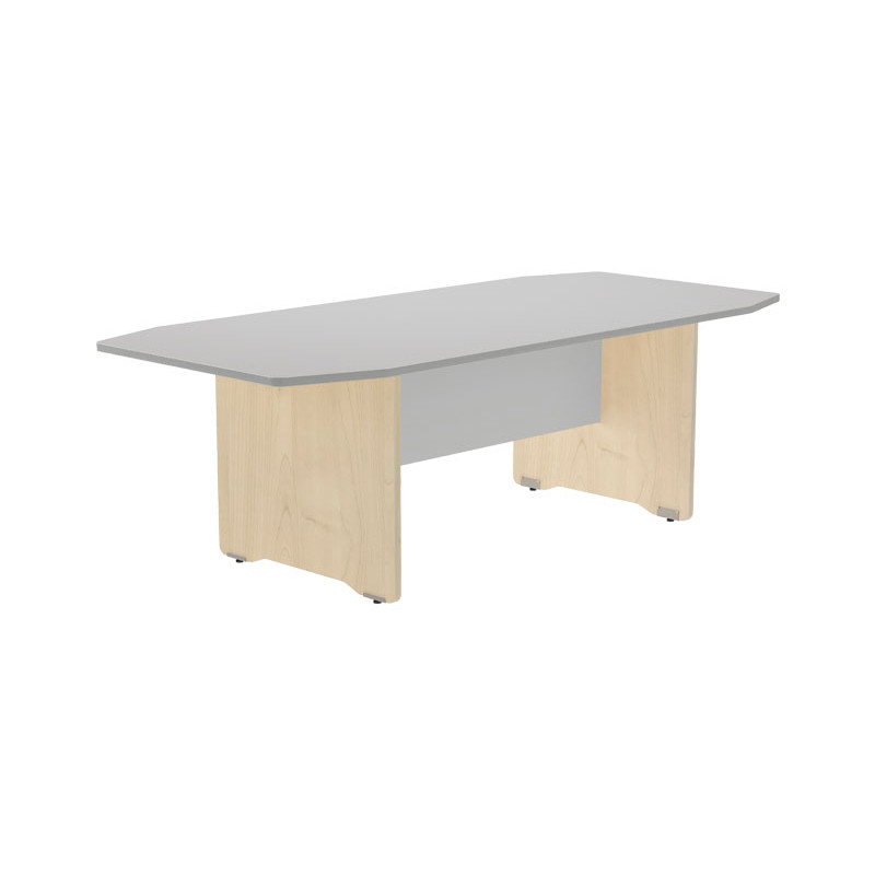 MESA ROCADA RECTANGULAR PIE PANEL SERIE MEETING COL. HAYA - GRIS 220 x 100 x 72 CM MESA ROCADA RECTANGULAR PIE PANEL SERIE MEETING COL. HAYA - GRIS 220 x 100 x 72 CM