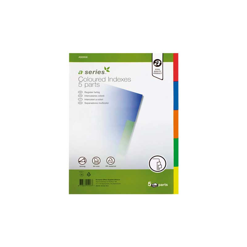 SEPARADORES A-SERIES DE COLORES 1-5 POSICIONES SEPARADORES A-SERIES DE COLORES 1-5 POSICIONES