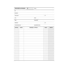 TALONARIO APLI PEDIDOS 4º CASTELLANO