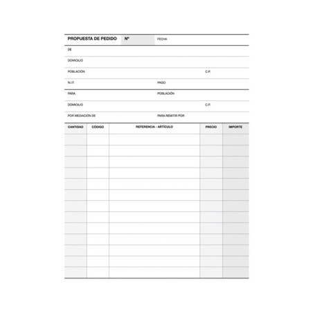 TALONARIO APLI PEDIDOS 4º CASTELLANO