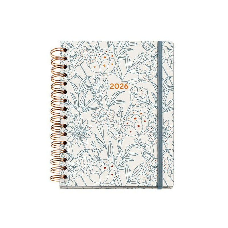 AGENDA 2026 MIQUELRIUS "TRENDS ARNO DUFOUR: BOUQUET" SEMANA VISTA 15,5x21,3cm