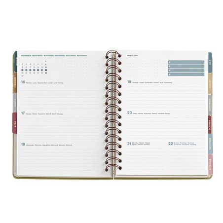 AGENDA 2026 MIQUELRIUS "TRENDS ARNO DUFOUR: BOUQUET" SEMANA VISTA 15,5x21,3cm