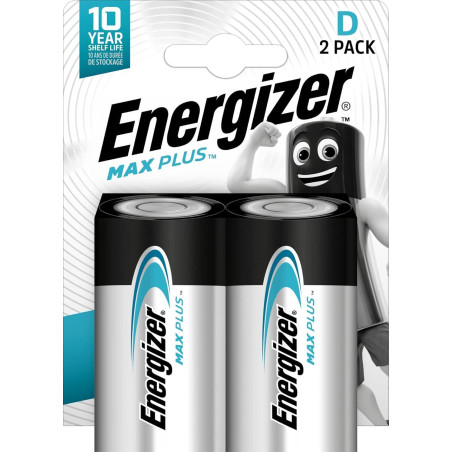 BLÍSTER 2 PILAS ENERGIZER MAX PLUS D