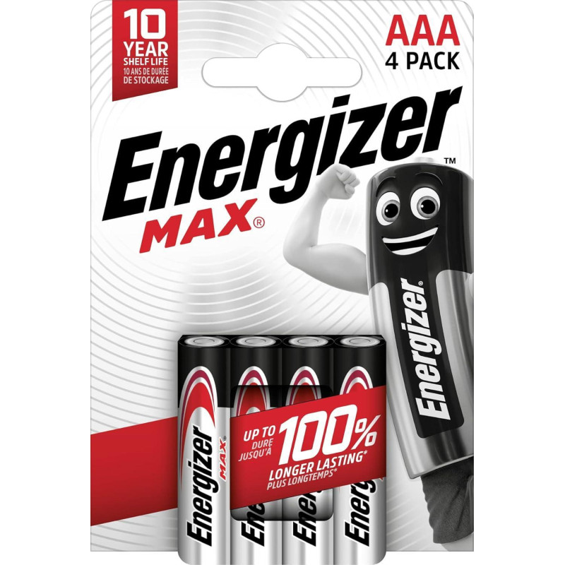 BLÍSTER 4 PILAS ENERGIZER MAX AAA