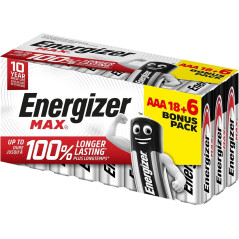 PACK 18+6 PILAS ENERGIZER MAX AAA