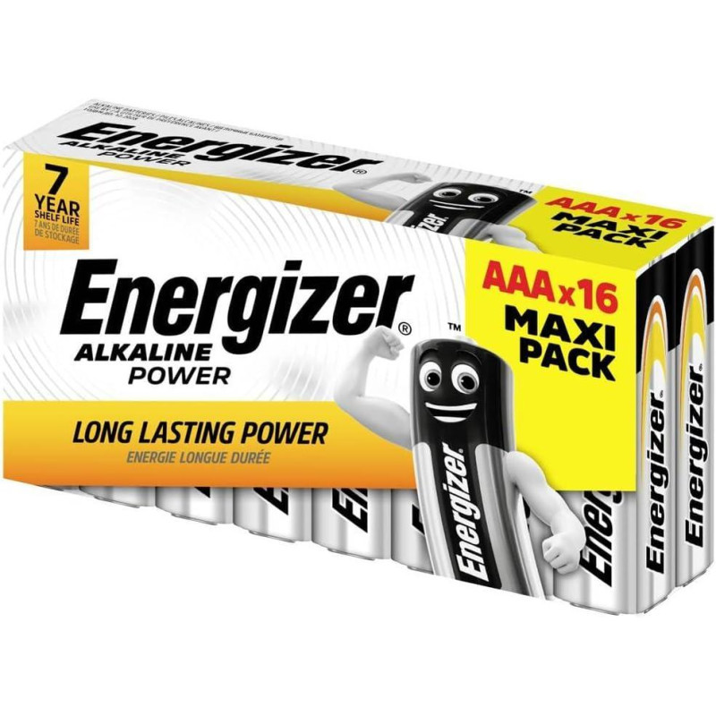 CAJA 16 PILAS ENERGIZER ALKALINE POWER AAA