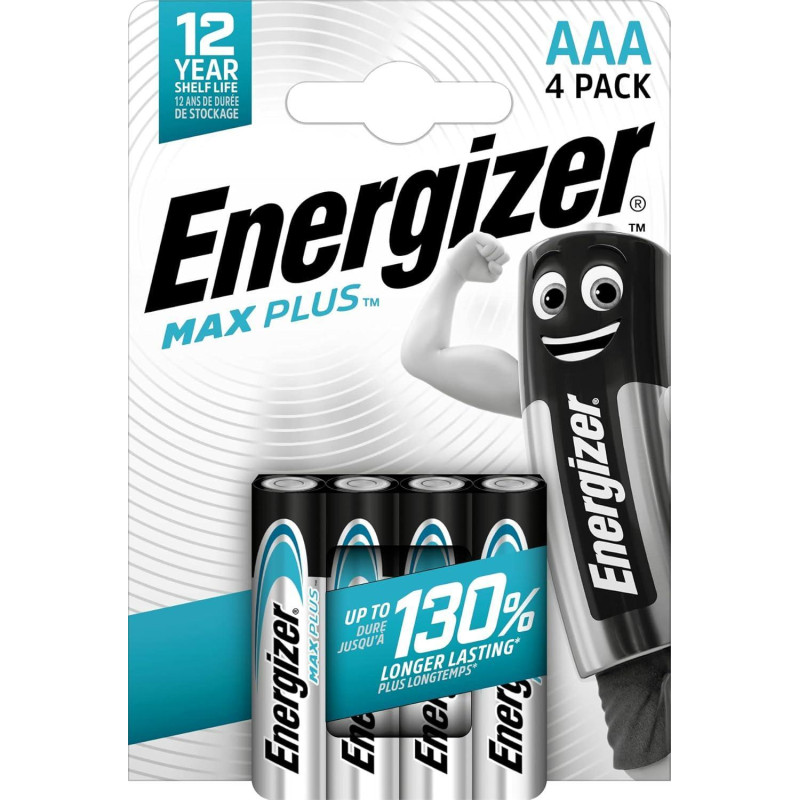 BLÍSTER 4 PILAS ENERGIZER MAX PLUS AAA
