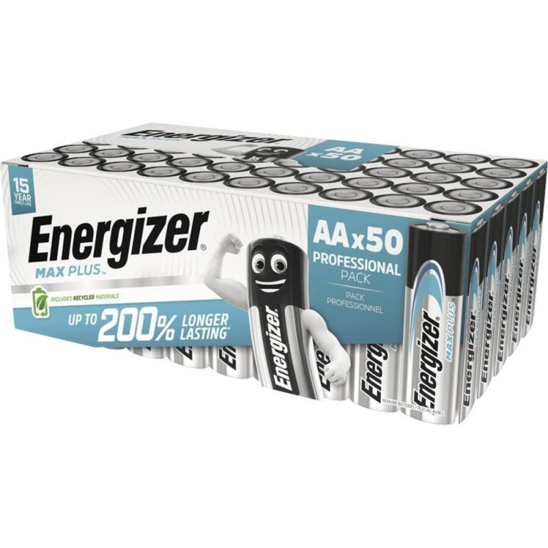 CAJA 50 PILAS ENERGIZER MAX PLUS AA