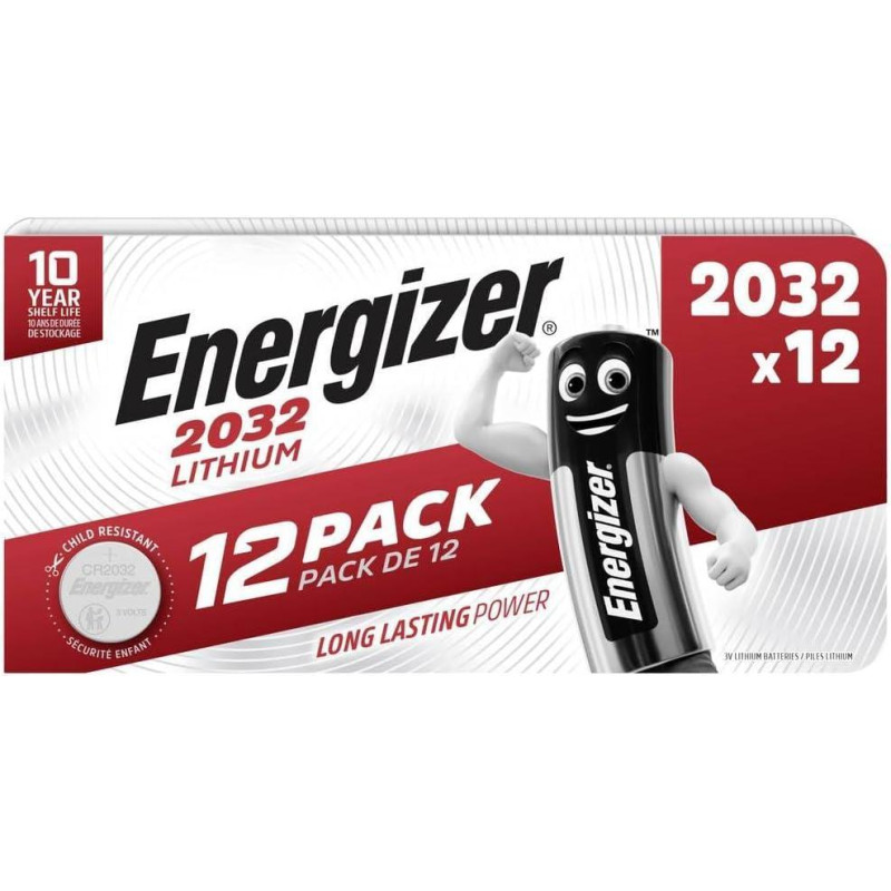 BLÍSTER 12 PILAS DE BOTÓN ENERGIZER CR2032