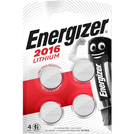 BLÍSTER 4 PILAS DE BOTÓN ENERGIZER CR2016