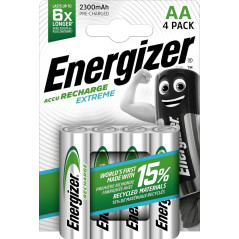 BLÍSTER 4 PILAS RECARGABLES ENERGIZER EXTREME AA
