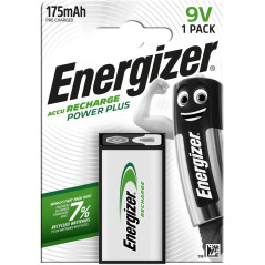 BLÍSTER 1 PILA RECARGABLE ENERGIZER POWER PLUS 9V