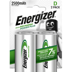BLÍSTER 2 PILA RECARGABLE ENERGIZER POWER PLUS D