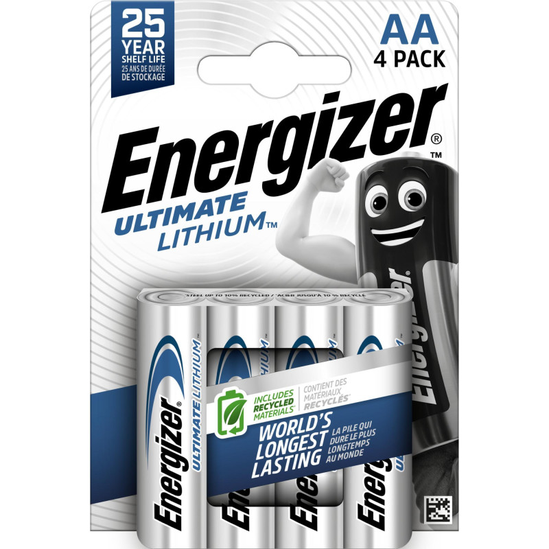 BLÍSTER 4 PILAS ENERGIZER ULTIMATE LITHIUM AA