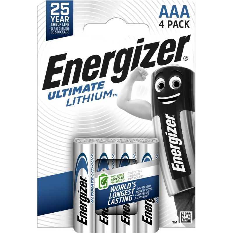 BLÍSTER 4 PILAS ENERGIZER ULTIMATE LITHIUM AAA