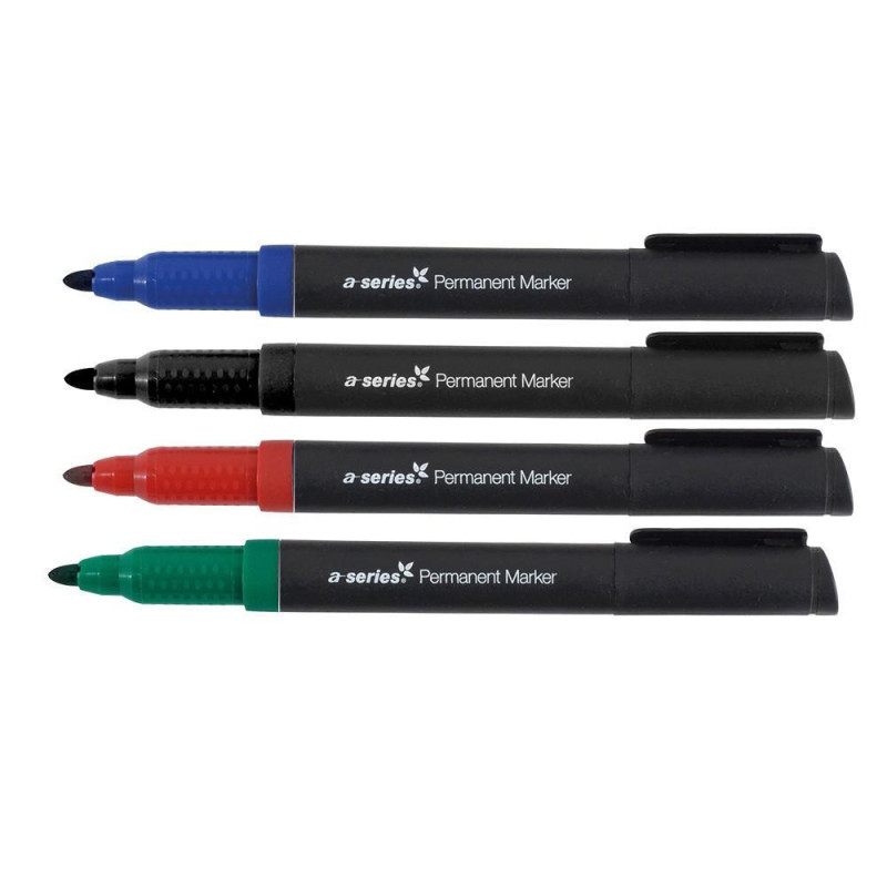 PACK 4 ROTULADORES PERMANENTE A-SERIES ECO