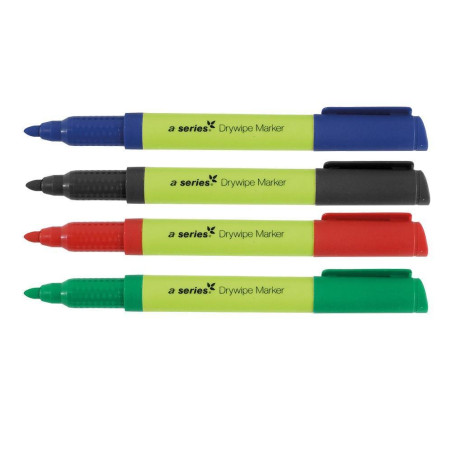 PACK 4 ROTULADORES DE PIZARRA BLANCA A-SERIES ECO