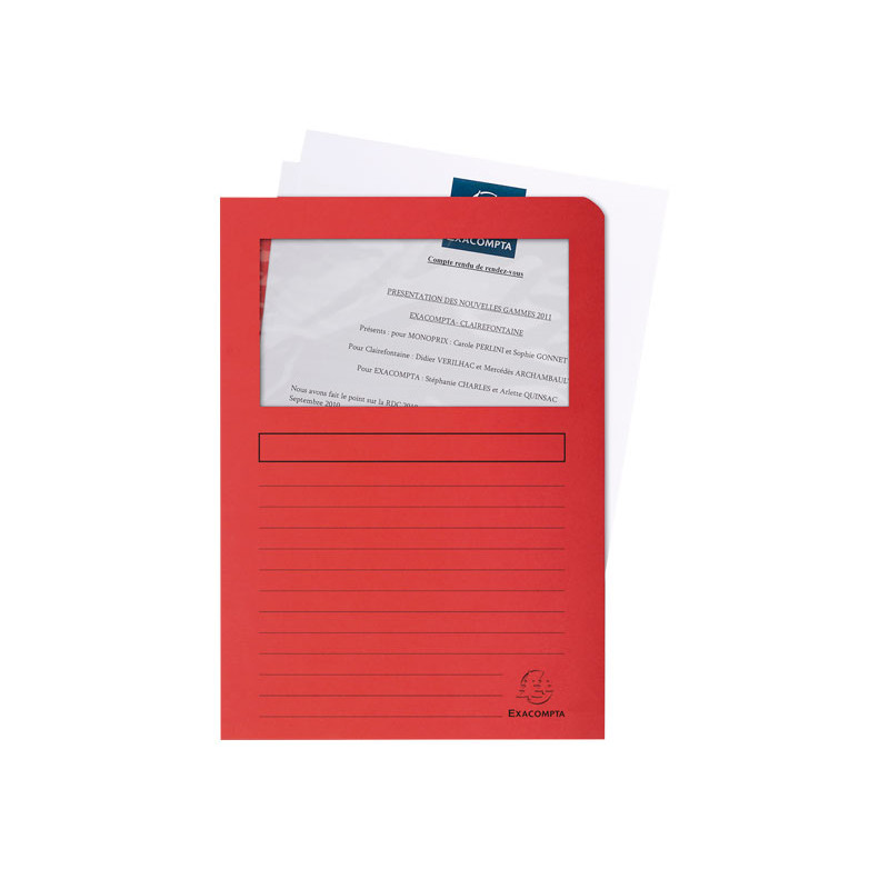 PACK 25 SUBCARPETAS EXACOMPTA FOREVER CON VENTANA SURTIDAS PACK 25 SUBCARPETAS EXACOMPTA FOREVER CON VENTANA SURTIDAS