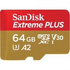 64GB EXTREME PLUS MICROSDXC MEMORIA FLASH CLASE 10