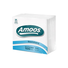 PACK 100 SERVILLETAS AMOOS RESISTANT 30x30cm