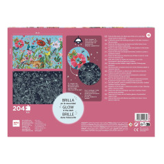 PUZZLE APLI KIDS "GLOW IN THE DARK FLORES"