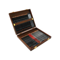 CAJA DE MADERA 48 LÁPICES DERWENT "SKETCHING"