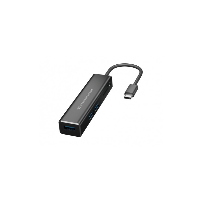 DONN08B HUB DE INTERFAZ USB 3.2 GEN 1 (3.1 GEN 1) TYPE-C 5000 MBIT/S NEGRO