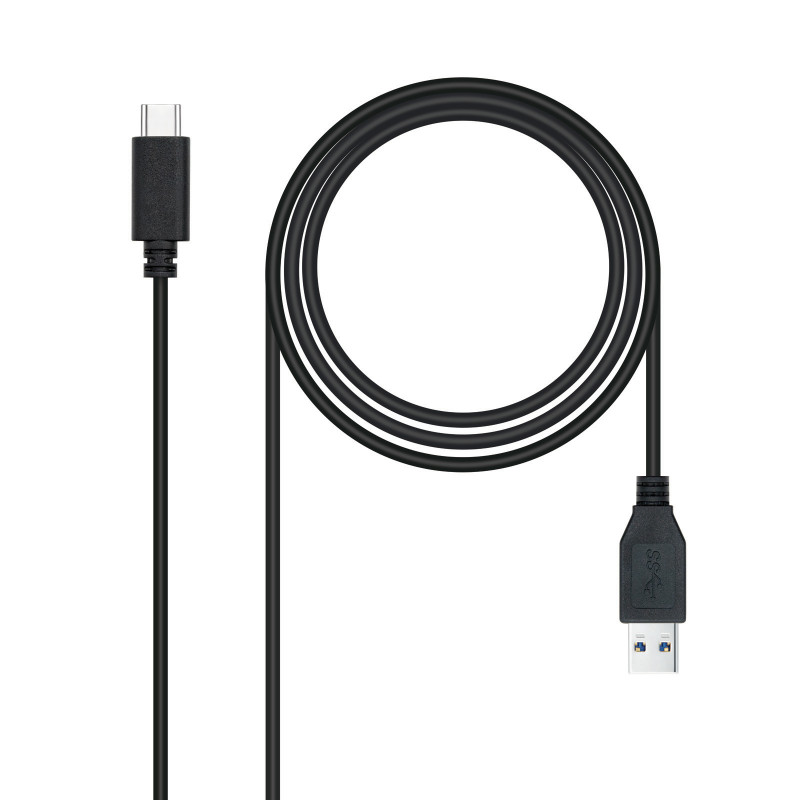CABLE USB 3.1 GEN2 10GBPS 3A, TIPO USB-C/M-A/M, NEGRO, 1.5 M