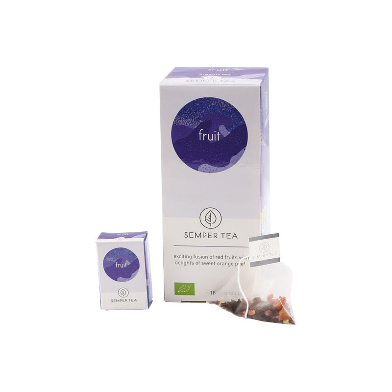 CAJA 18 BOLSITA PIRAMIDAL TÉ SEMPER TEA "FRUIT" CAJA 18 BOLSITA PIRAMIDAL TÉ SEMPER TEA "FRUIT"